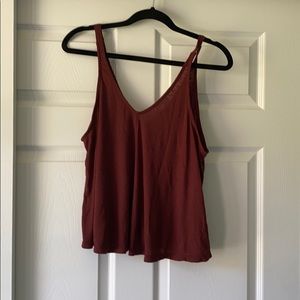 Free People Maroon Tank